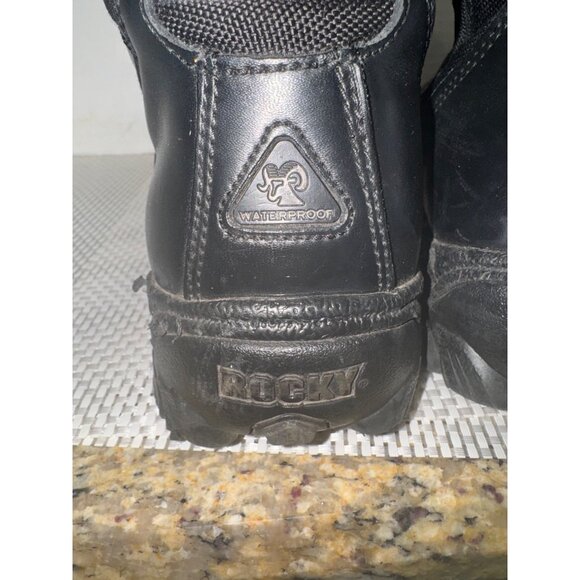 Rocky Mens 8" Alpha Force Black Waterproof Tactical Military Combat Boots 12W - Picture 5 of 14